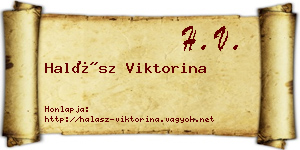 Halász Viktorina névjegykártya